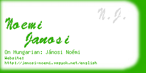 noemi janosi business card